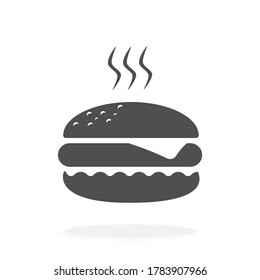 Icono Hamburger - Símbolo de signo de ilustración vectorial