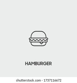 hamburger icon. hamburger vector on gray background