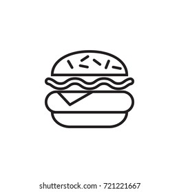 hamburger icon vector on the white background