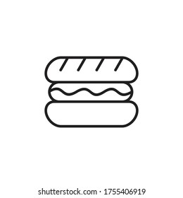 símbolo de signo de vector de icono de hamburguesa