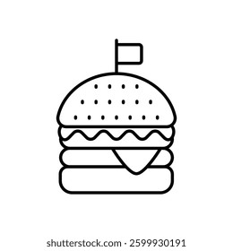 Hamburger icon vector stock illustration