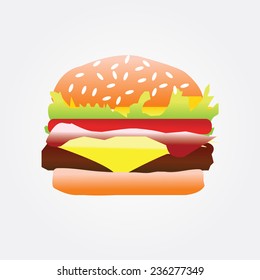 hamburger icon vector,burger vector