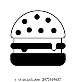 hamburger icon with white background vector stock illustration