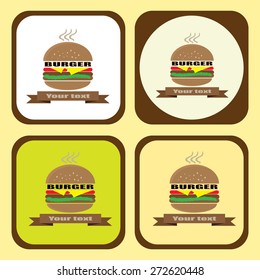 hamburger icons with color variations. Vector EPS 10.