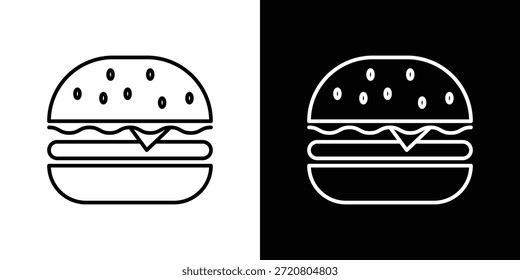 Hamburger ícones design gráfico símbolos vetoriais. ícone Eps10.