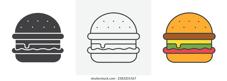 Hamburger icons pack for website designs