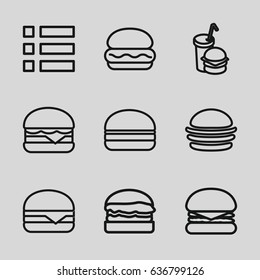 Hamburger icons set. 