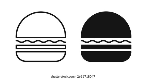 Hamburger icons set for website design