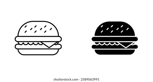 Hamburger icons thin line illustrations designs