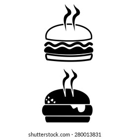 Hamburger icons vector.