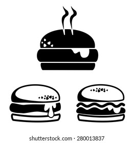 Hamburger icons vector.