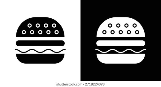 Iconos de hamburguesa. Vector Plantilla Ilustración Símbolo Píxeles Perfecto