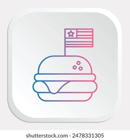 Hamburger Icons: Visualisieren Sie klassische amerikanische Küche mit dynamischen Grafiken