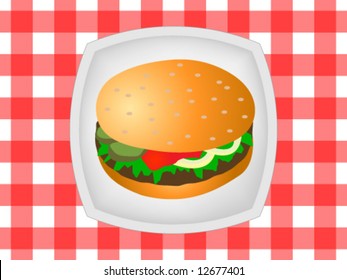 Hamburger illustration