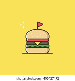 Hamburger Illustration