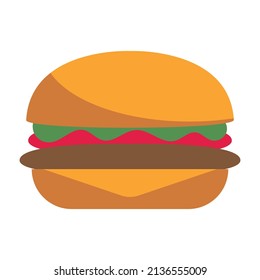 Hamburger illustrations on transparent background