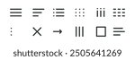 Hamburger interface menu simple line, minimal ui popup burger. Template navigation. Icon, dropdown button web symbol. Interface Design element