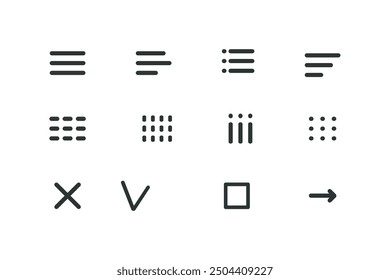 Hamburger interface menu simple line, minimal ui popup burger. Template navigation. Icon, dropdown button web symbol. Interface Design element