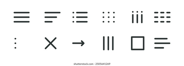 Hamburger interface menu simple line, minimal ui popup burger. Template navigation. Icon, dropdown button web symbol. Interface Design element