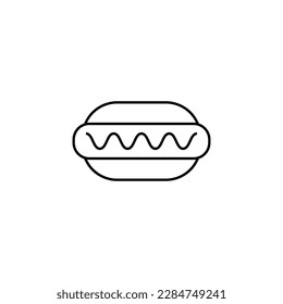 Symbol der isolierten Hamburger Linie. Es kann für Websites, Läden, Banner, Flyer verwendet werden. 