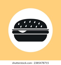  hamburger isolated on white background. fast food meal idea.