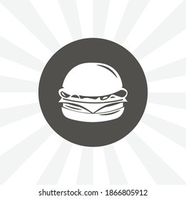 hamburger isolated vector icon. food design element