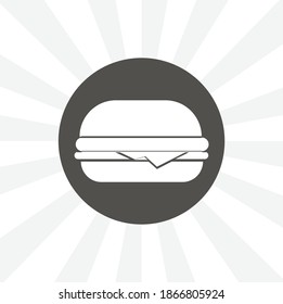 icono vector aislado de hamburguesa. elemento de diseño de alimentos