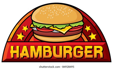 hamburger label