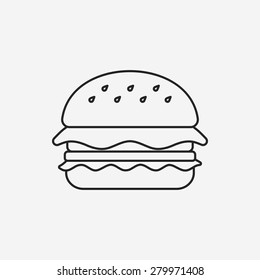  hamburger line icon