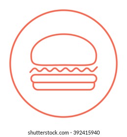 Icono de línea Hamburger.