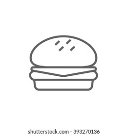 Hamburger line icon.