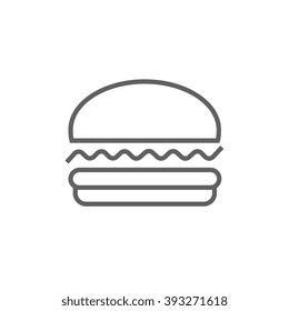 Hamburger line icon.