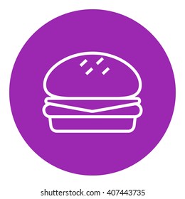 Icono de línea Hamburger.