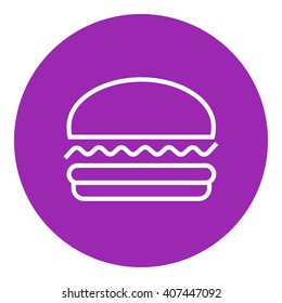Icono de línea Hamburger.