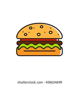 Hamburger Line Icon