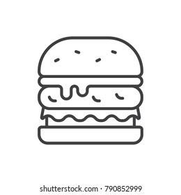 Hamburger line icon.  