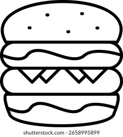 Hamburger Linear Style Best Icon
