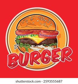 Hamburger logo with beautiful concepts