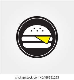 Hamburger Logo, Fast Food, Restaurant Icons - Vector EPS 10