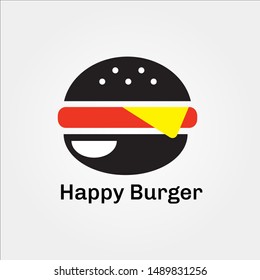 Hamburger Logo, Fast Food, Restaurant Icons - Vector EPS 10