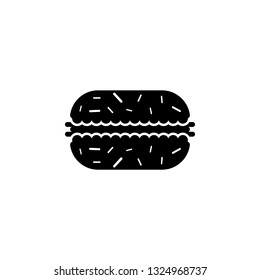 hamburger, meat, fast food icon. Element of bakery and desert isolated icon. Premium quality graphic design icon. Signs and symbols collection icon for websites, web design