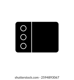 Hamburger menu bar icon, simple flat style, symbol vector illustration sign logo template pictogram, for ui or ux isolated on white for mobile app, editable