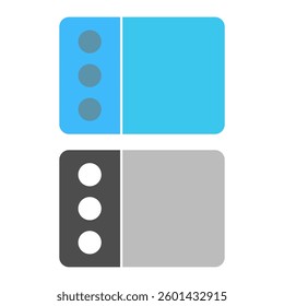 Hamburger menu bar icon, simple flat style, symbol vector illustration sign logo template pictogram, for ui or ux isolated on white for mobile app, editable
