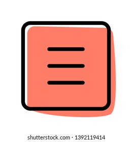 Hamburger menu bar with parallel navigation button