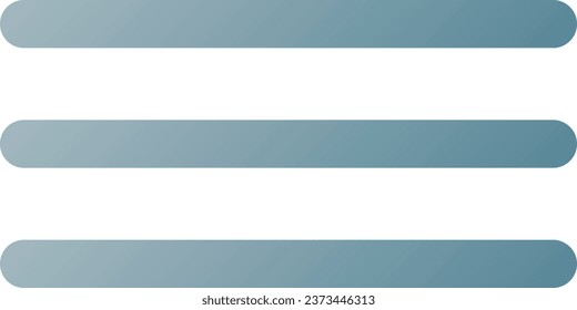 Hamburger menu button pixel perfect flat gradient two-color ui icon. Interactive element. Simple filled pictogram. GUI, UX design for mobile application. Vector isolated RGB illustration