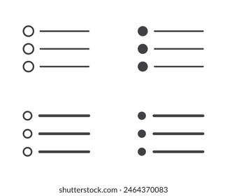 Hamburger menu icon, buttons for website, UI navigation, mobile app, presentation. Vector design elements and user Interface icons.