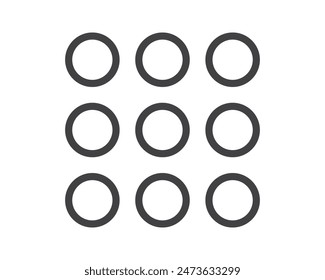 Hamburger menu icon, buttons for website, UI navigation, mobile app, presentation. Vector design elements and user Interface icons.
