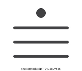 Icono de menú Hamburger, Botones para el Sitio web, navegación UI, App móvil, presentación. Elementos de diseño de Vector e iconos de interfaz de usuario.