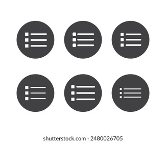 Hamburger menu icon, buttons for website, UI navigation, mobile app, presentation. Vector design elements and user Interface icons.