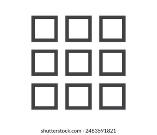 Hamburger menu icon, buttons for website, UI navigation, mobile app, presentation. Vector design elements and user Interface icons.